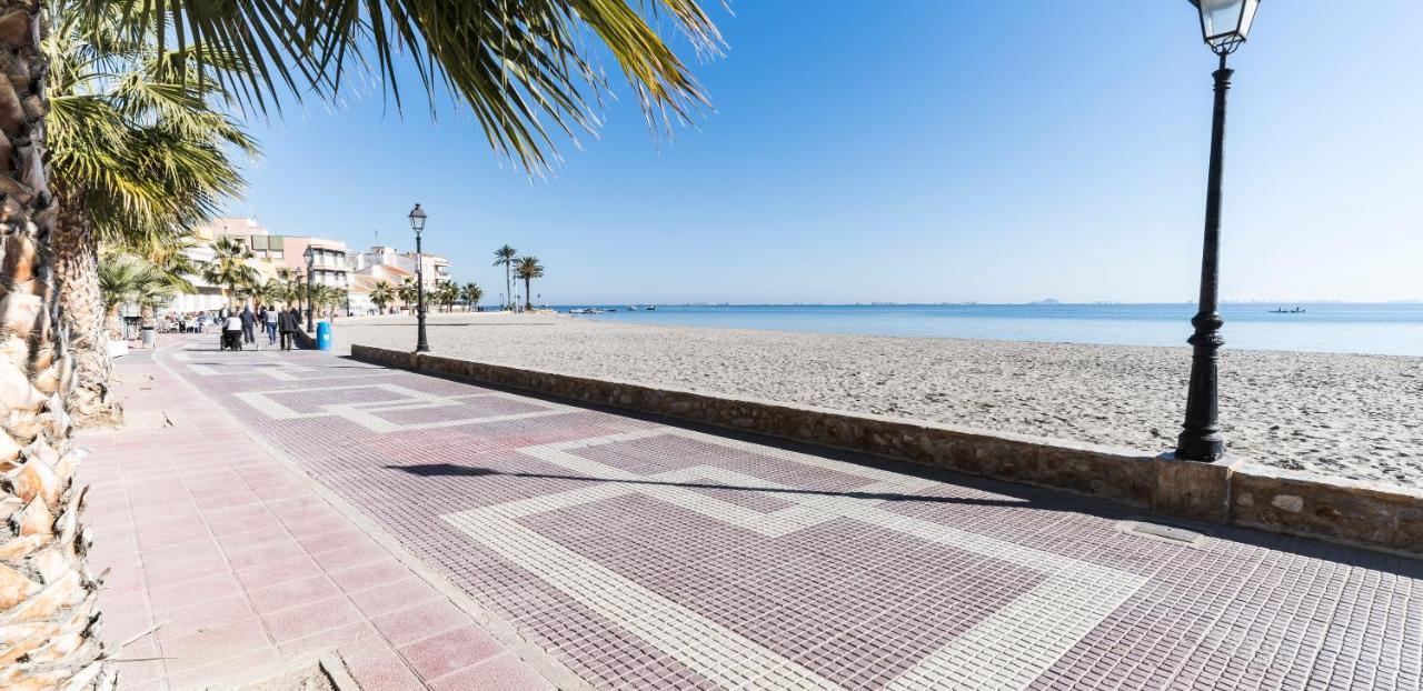 Apartamento Las Palmeras - Con Terraza, Barbacoa, Aire Acondicionado Y A 250M De La Playa! Los Alcazares Exterior photo